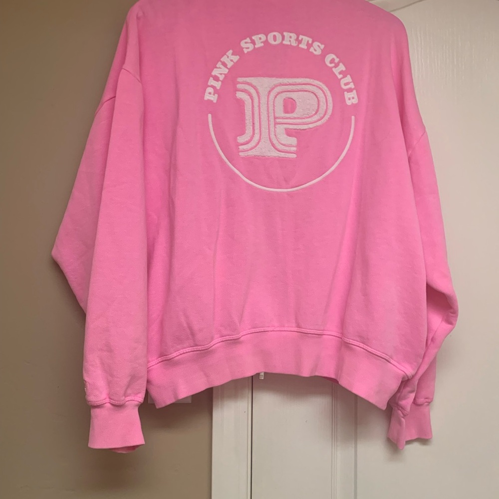 VS Pink Logo Sweatshirt Oversized Lola Pink - Picture 6 of 9